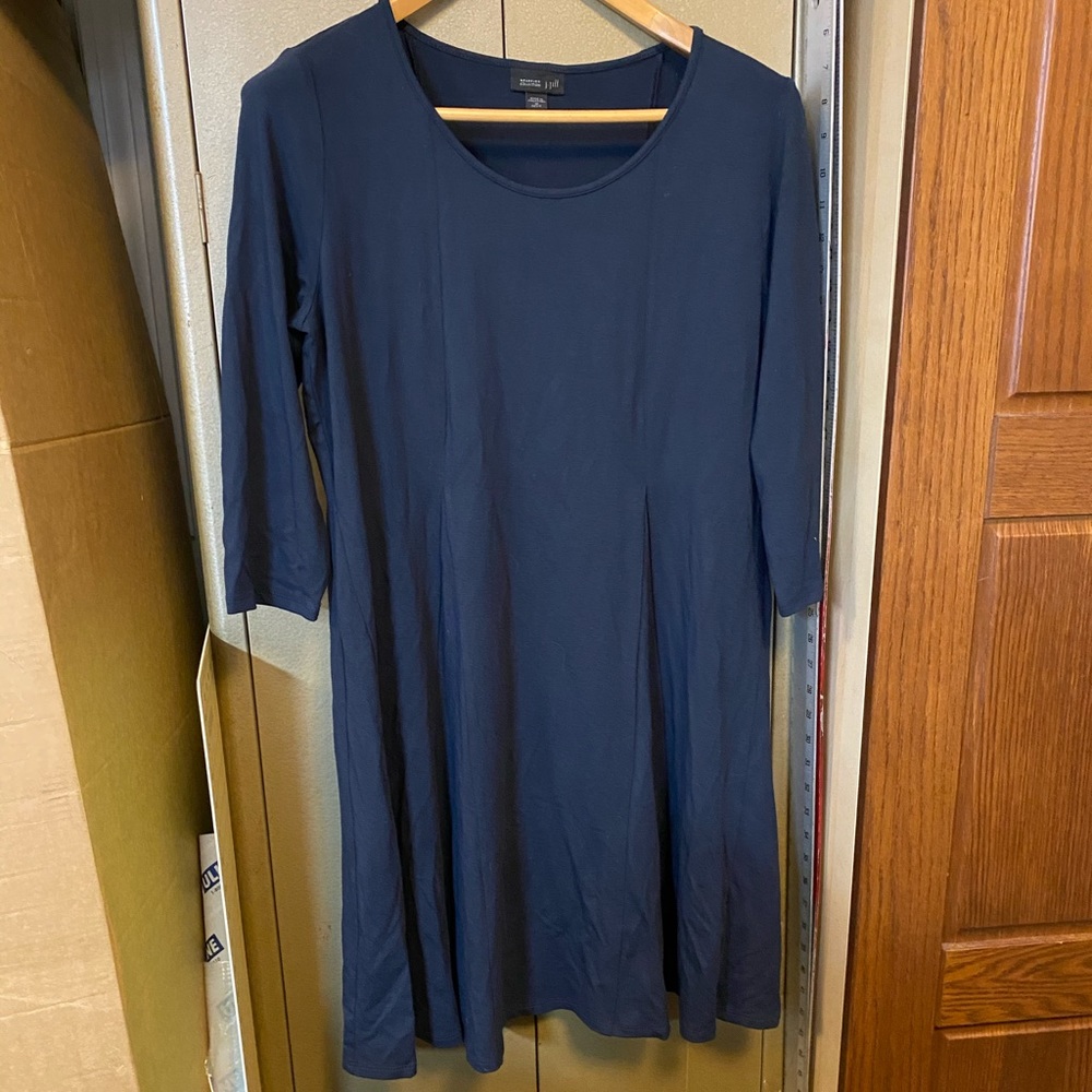 J jill navy jersey dress